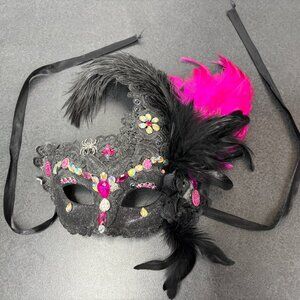 Costume Feather Masquerade Halloween Mardi Gras Cosplay Party Mask